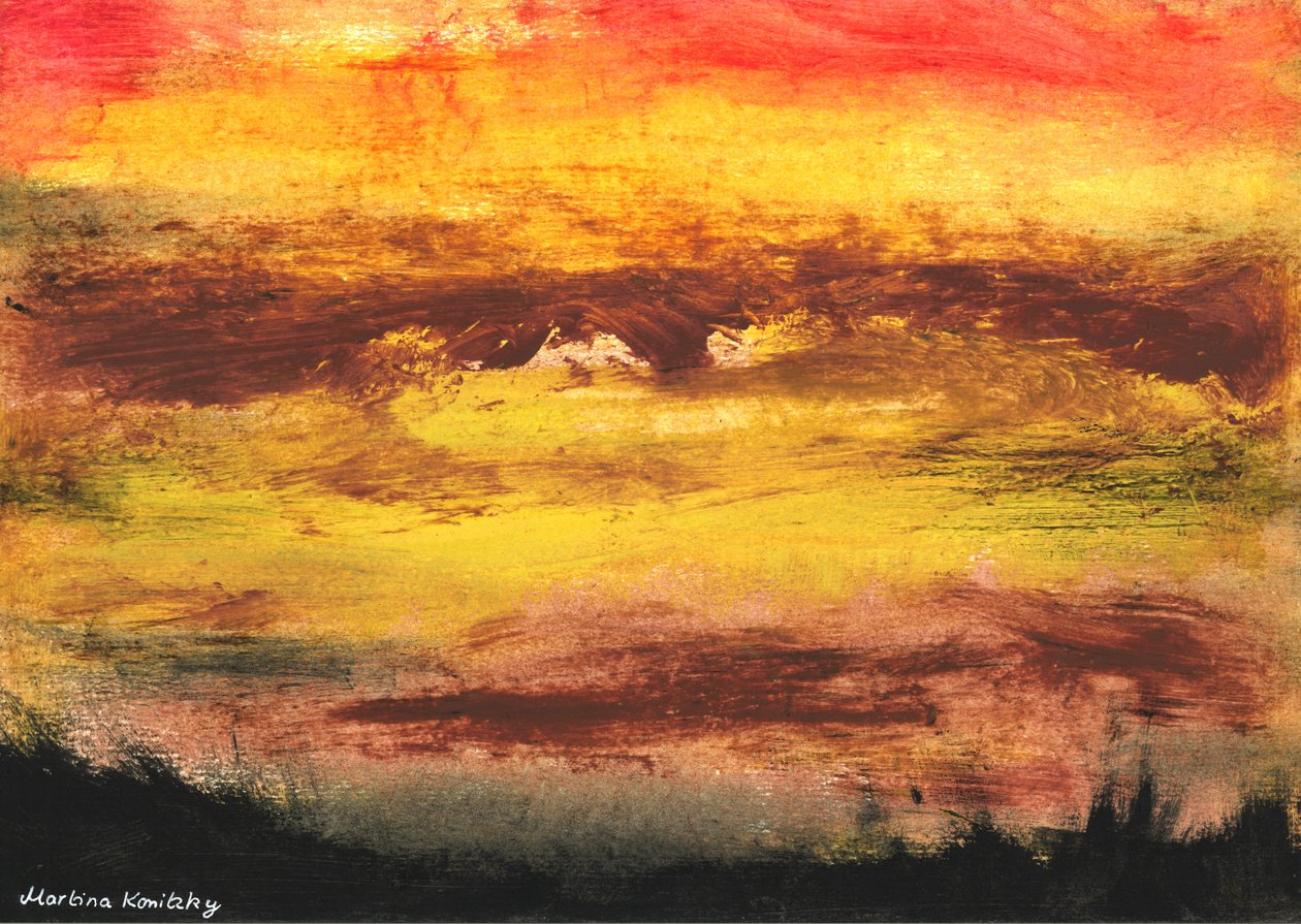 Landschap en lucht door Martina Konitzky