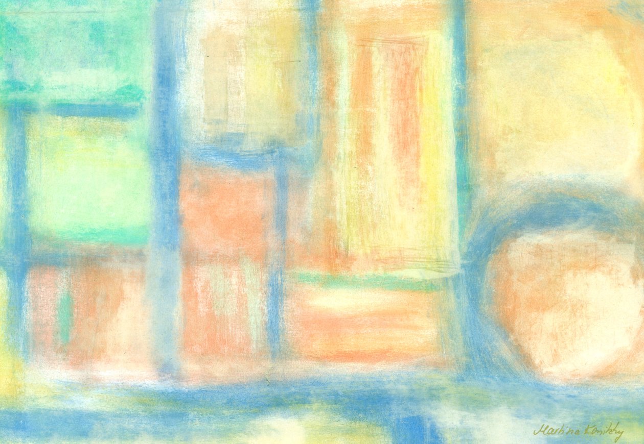 Lichtvolle Ruimtes Compositie Pastel door Martina Konitzky