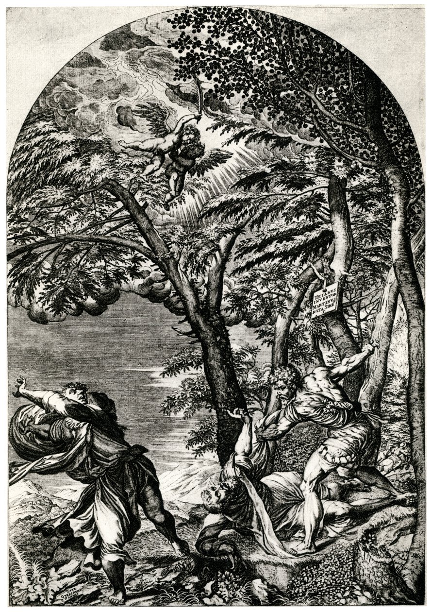 Martelaarschap van Sint Petrus Martyr, 16e eeuw, 1937 door Martino Rota