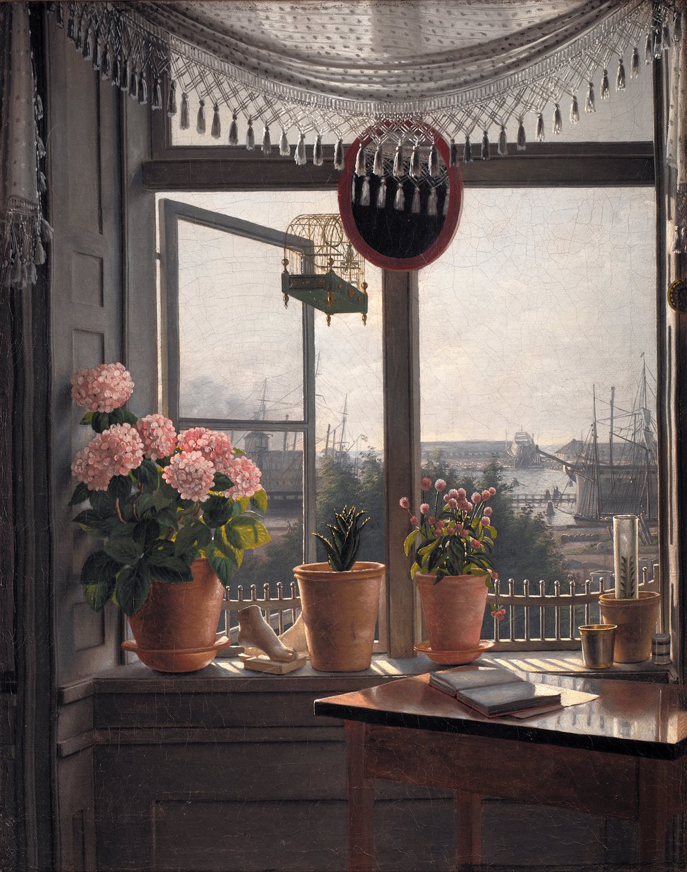 Uitzicht vanuit het Raam van de Kunstenaar door Martinus Rørbye