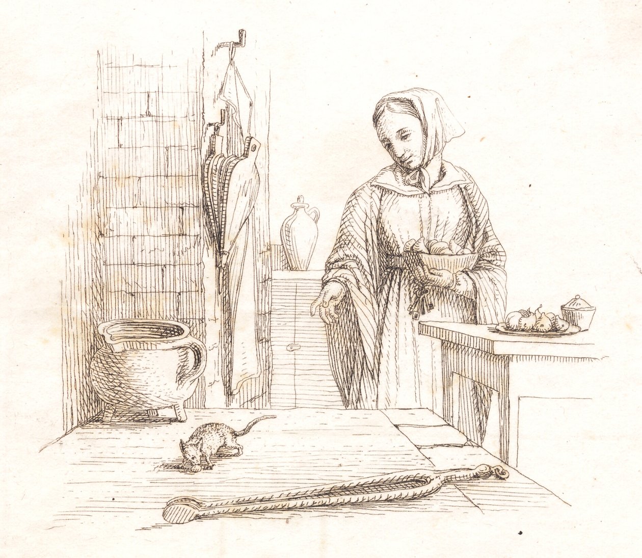 Illustratie voor "Halvhundrede Fabler for Børn" van Hey door Martinus Rørbye