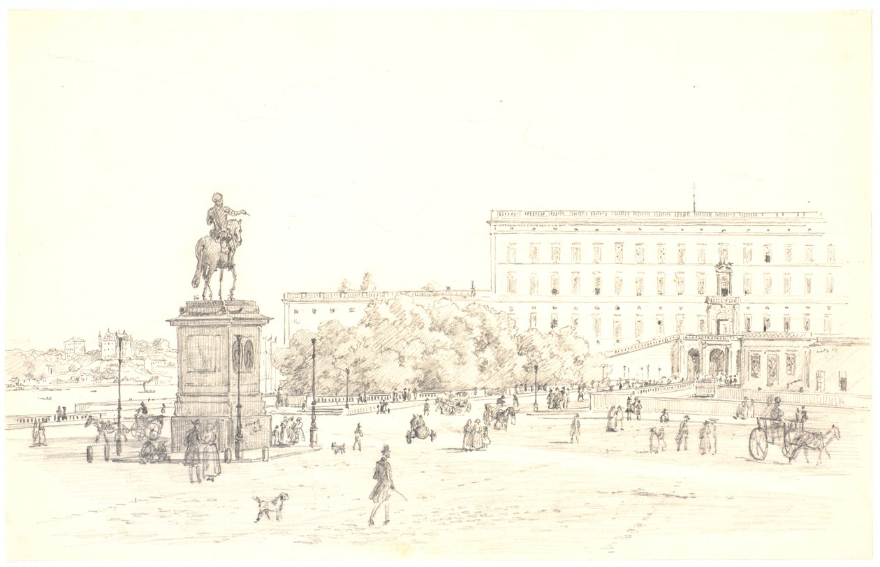 Het kasteel van Stockholm door Martinus Rørbye