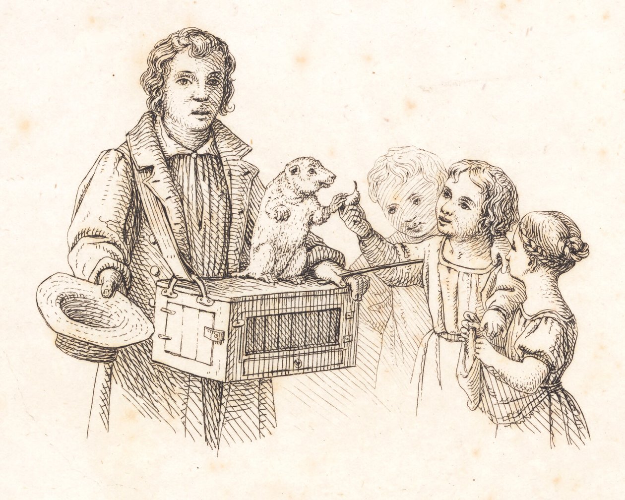 Illustratie voor "Halvhundrede Fabler for Børn" van Hey door Martinus Rørbye