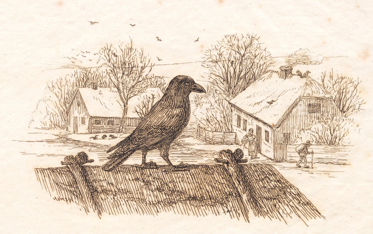 Illustratie voor "Halvhundrede Fabler for Børn" van Hey door Martinus Rørbye