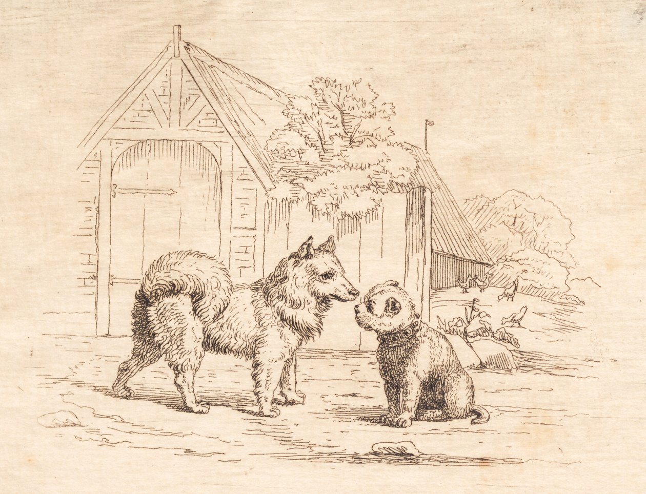 Illustratie voor "Halvhundrede Fabler for Børn" van Hey door Martinus Rørbye