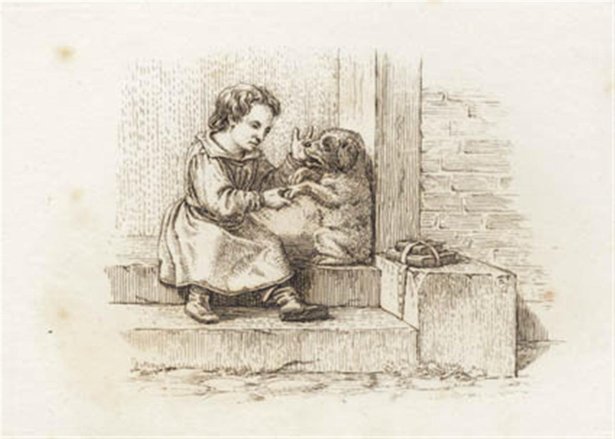 Illustratie voor "Halvhundrede Fabler voor Kinderen" door Hey door Martinus Rørbye