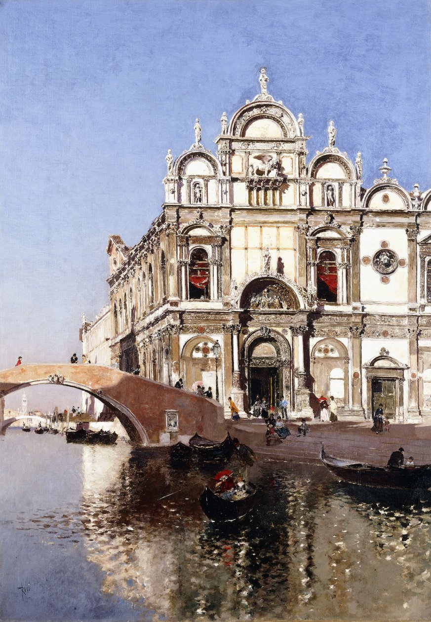 Scuola Grandi di San Marco en Campo San Giovanni e Paolo, Venetië door Martín Rico y Ortega