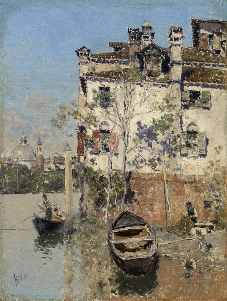 Venetië, huis aan het kanaal, c.1900 door Martín Rico y Ortega