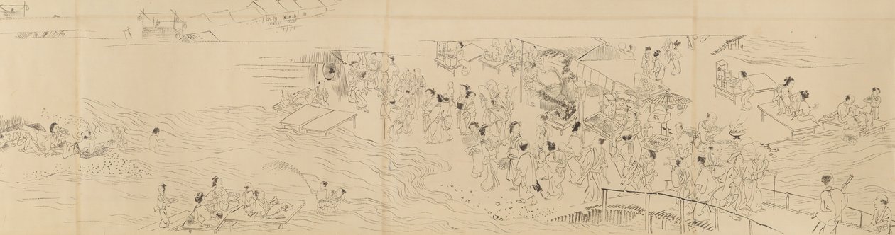 Vermakelijkheden in Kyoto in de vier seizoenen, eind 18e eeuw door Maruyama Okyo