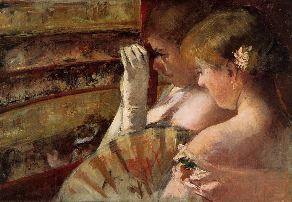 In de Doos door Mary Cassatt