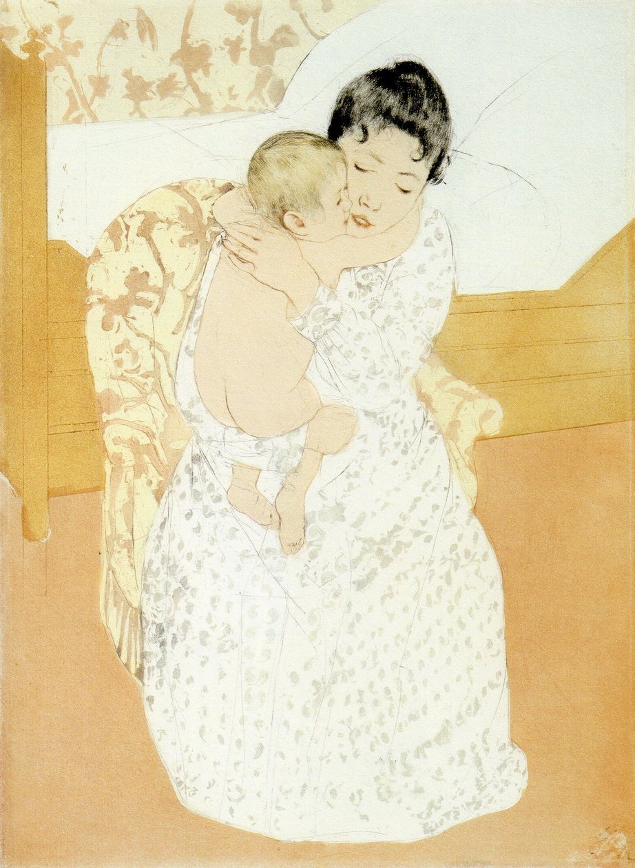 Mary Cassatt - Het Kapsel door Mary Cassatt