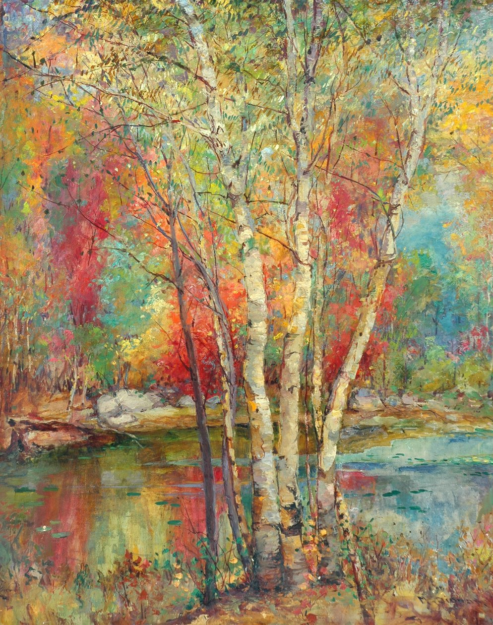 Zilveren Berken, ca. 1929 door Mary Ella Williams Dignam