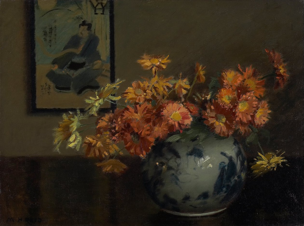 Chrysanten, een Japanse Schikking door Mary Hiester Reid