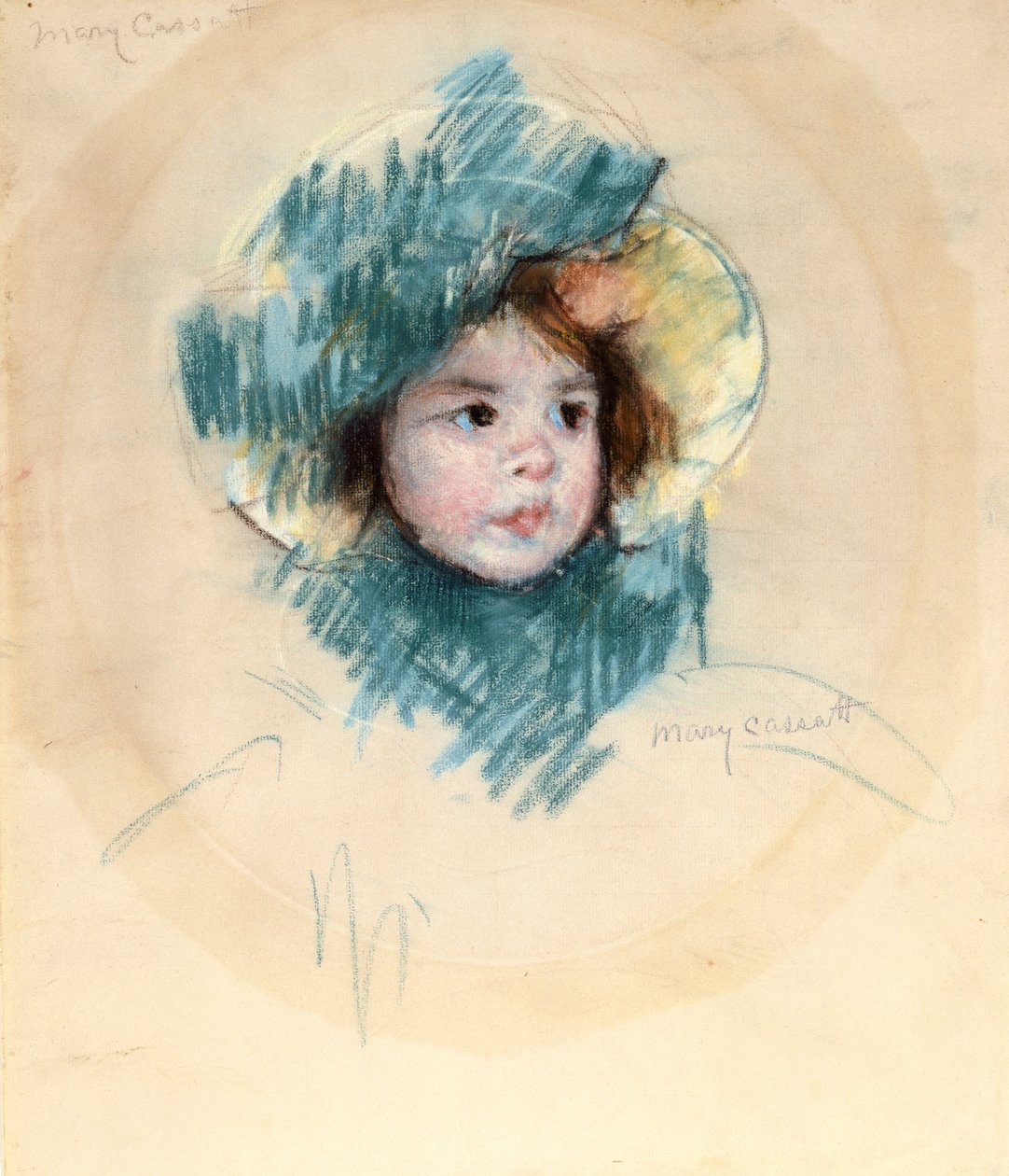 Hoofd van Margot door Mary Cassatt