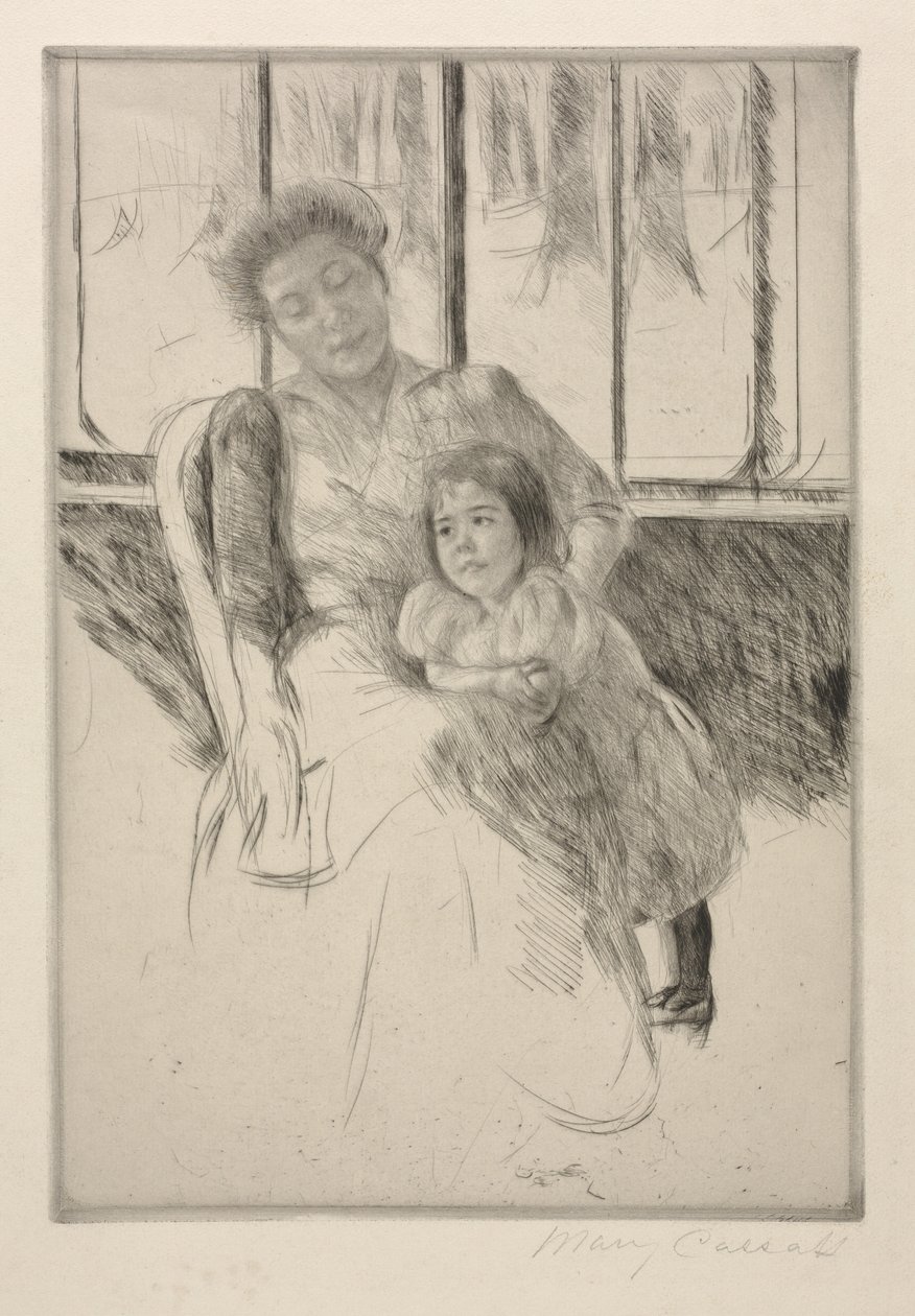 In de Serre, ca. 1901 door Mary Cassatt