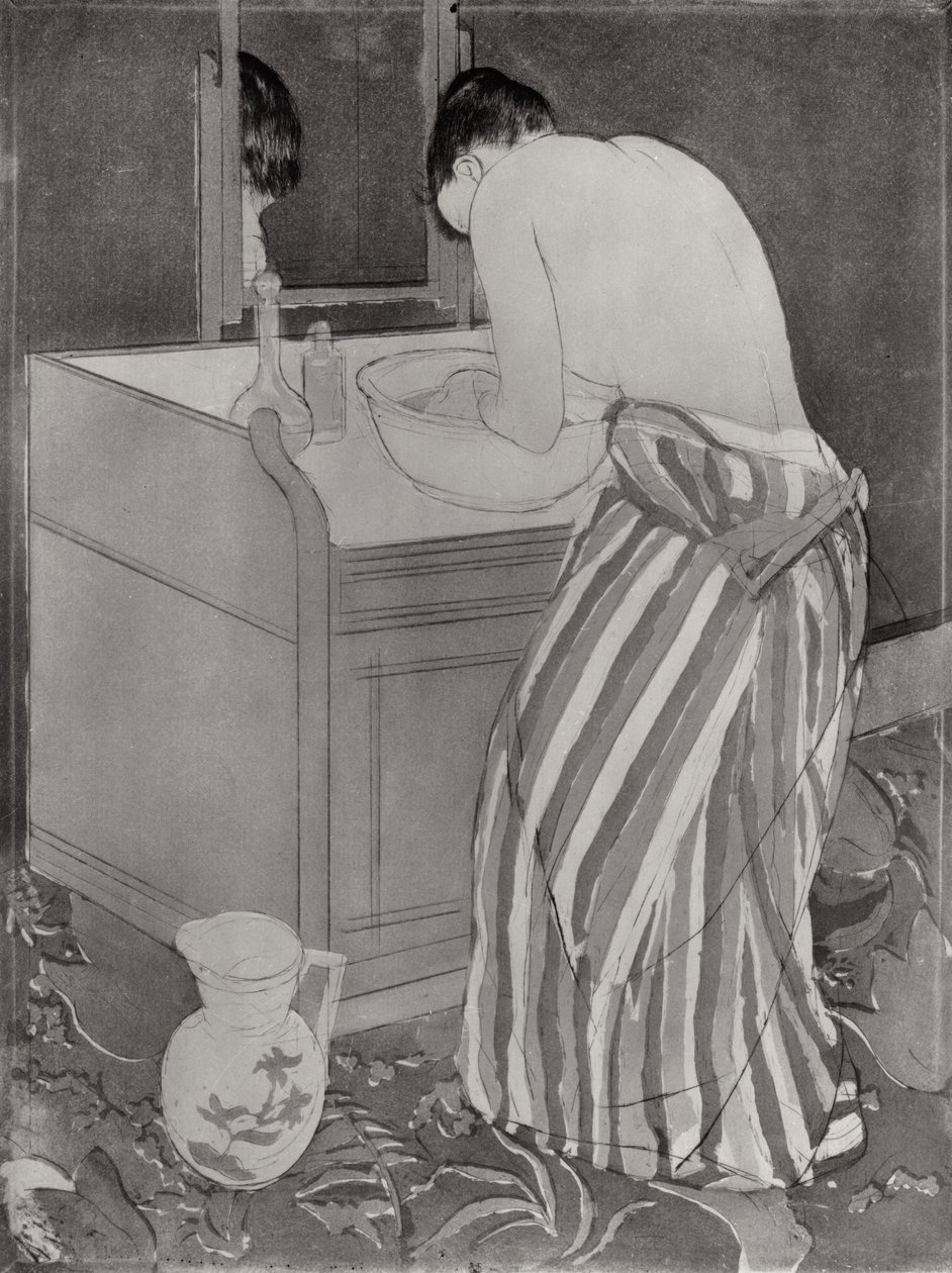 La Toilette, 1891 door Mary Cassatt