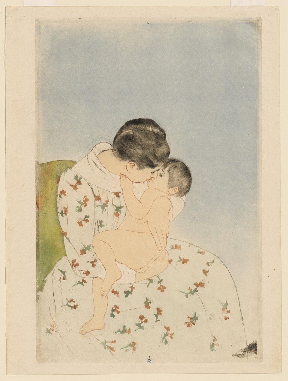 Moeders kus door Mary Cassatt