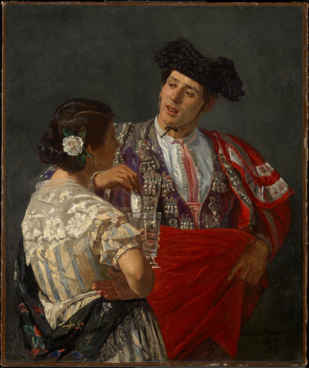 Het aanbieden van de panal aan de stierenvechter door Mary Cassatt
