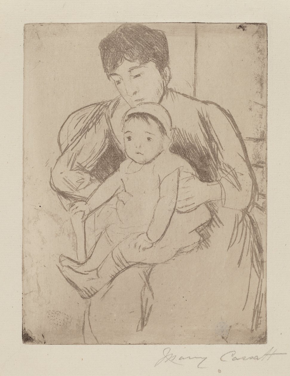 Bill Voorbereiden voor een Uitje, ca. 1889 door Mary Cassatt