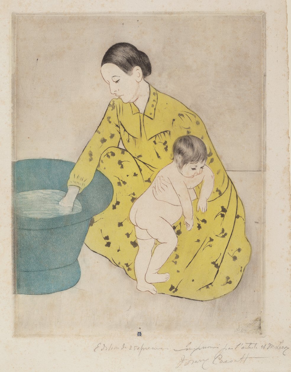 Het bad door Mary Cassatt