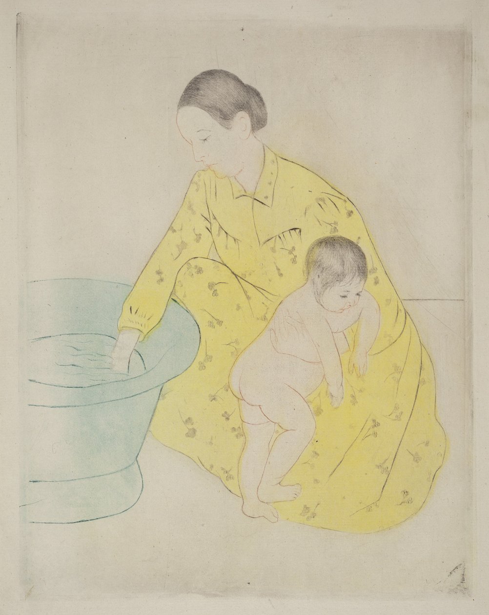 Het bad door Mary Cassatt