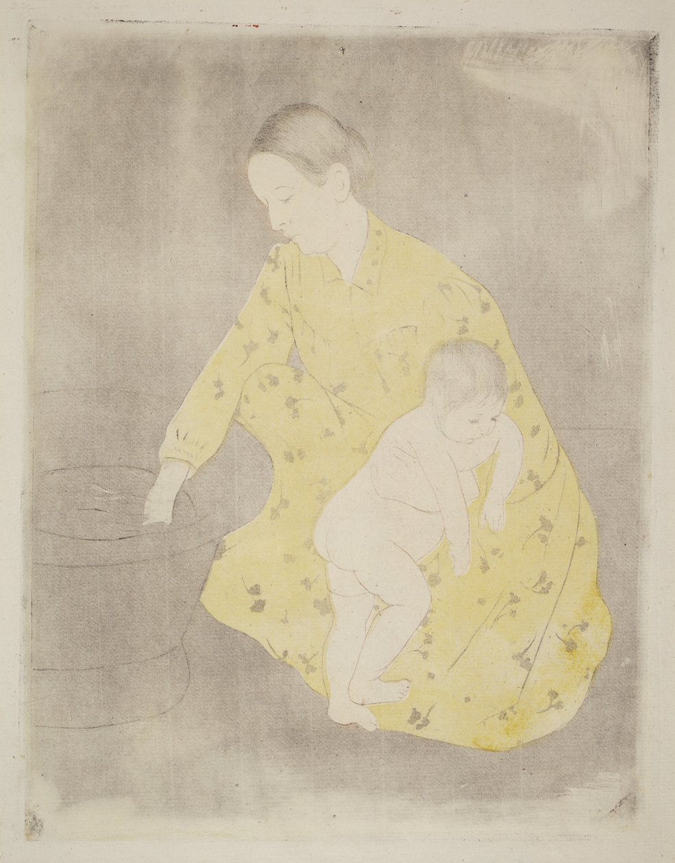 Het bad door Mary Cassatt