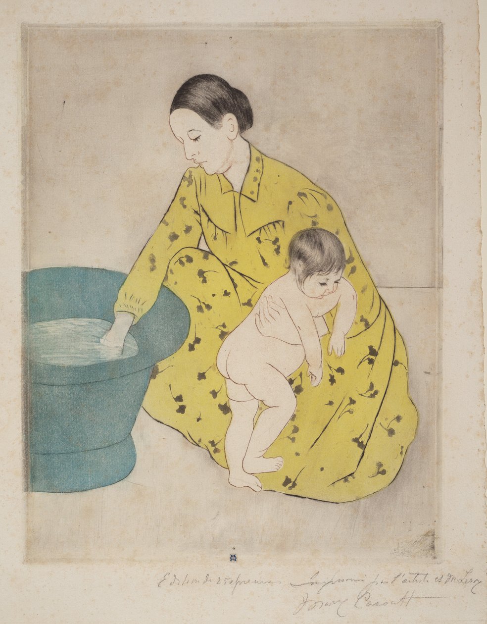 Het bad door Mary Cassatt