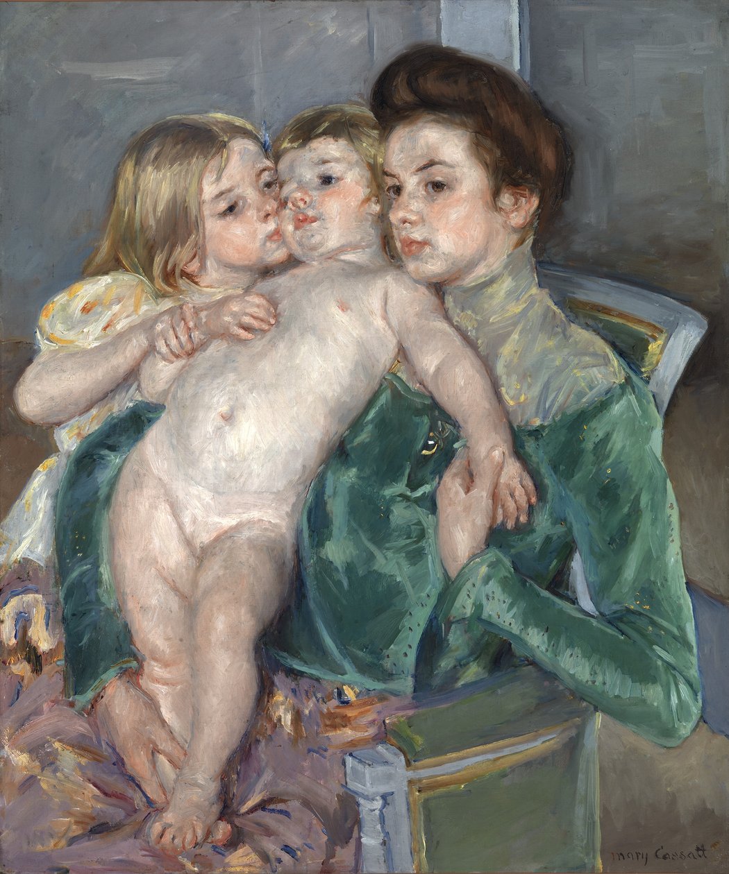 De streling door Mary Cassatt