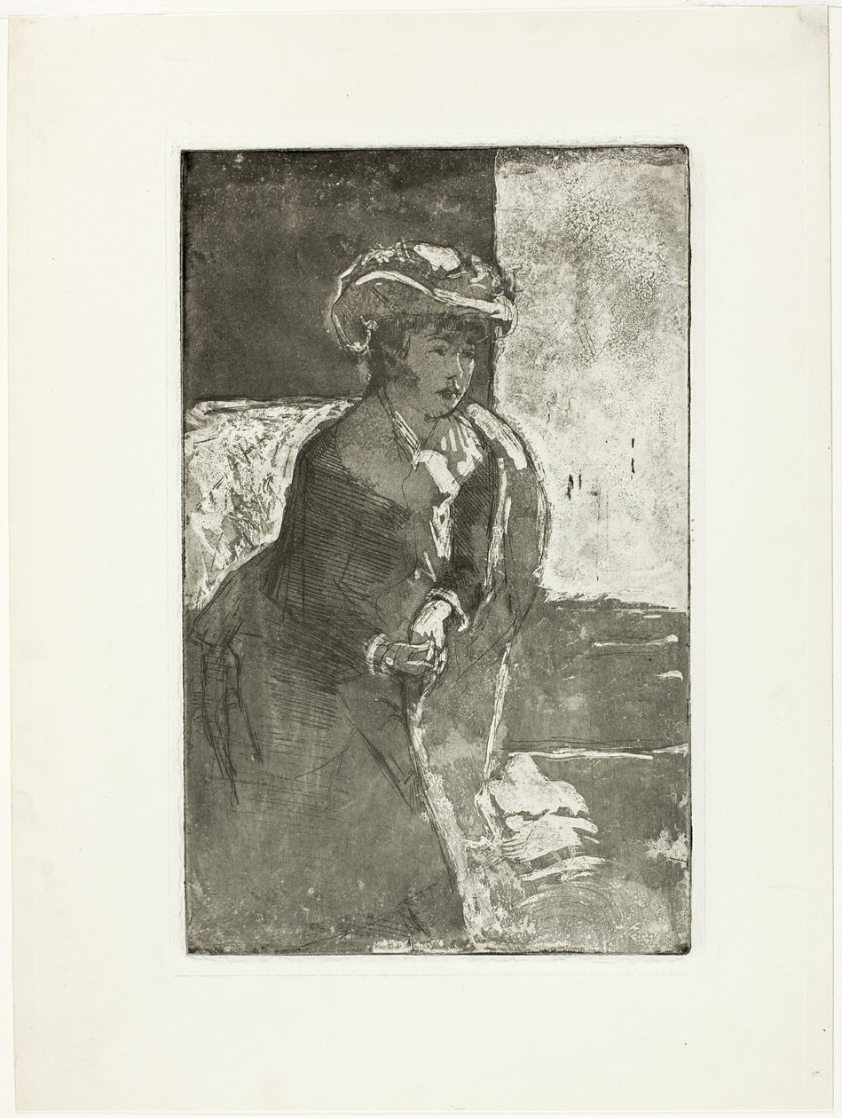 De Hoek van de Bank, Nr. 3 door Mary Cassatt