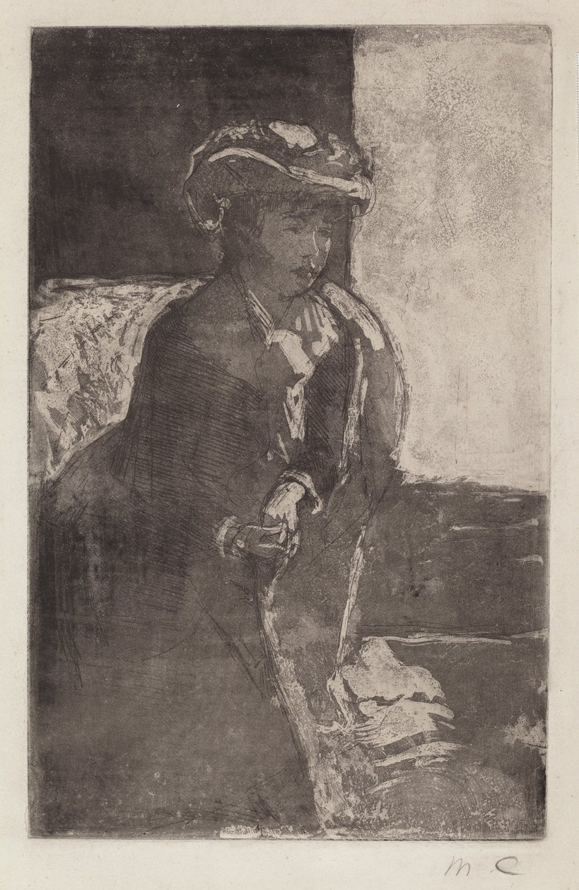 De Hoek van de Bank No. 3, ca. 1879 door Mary Cassatt