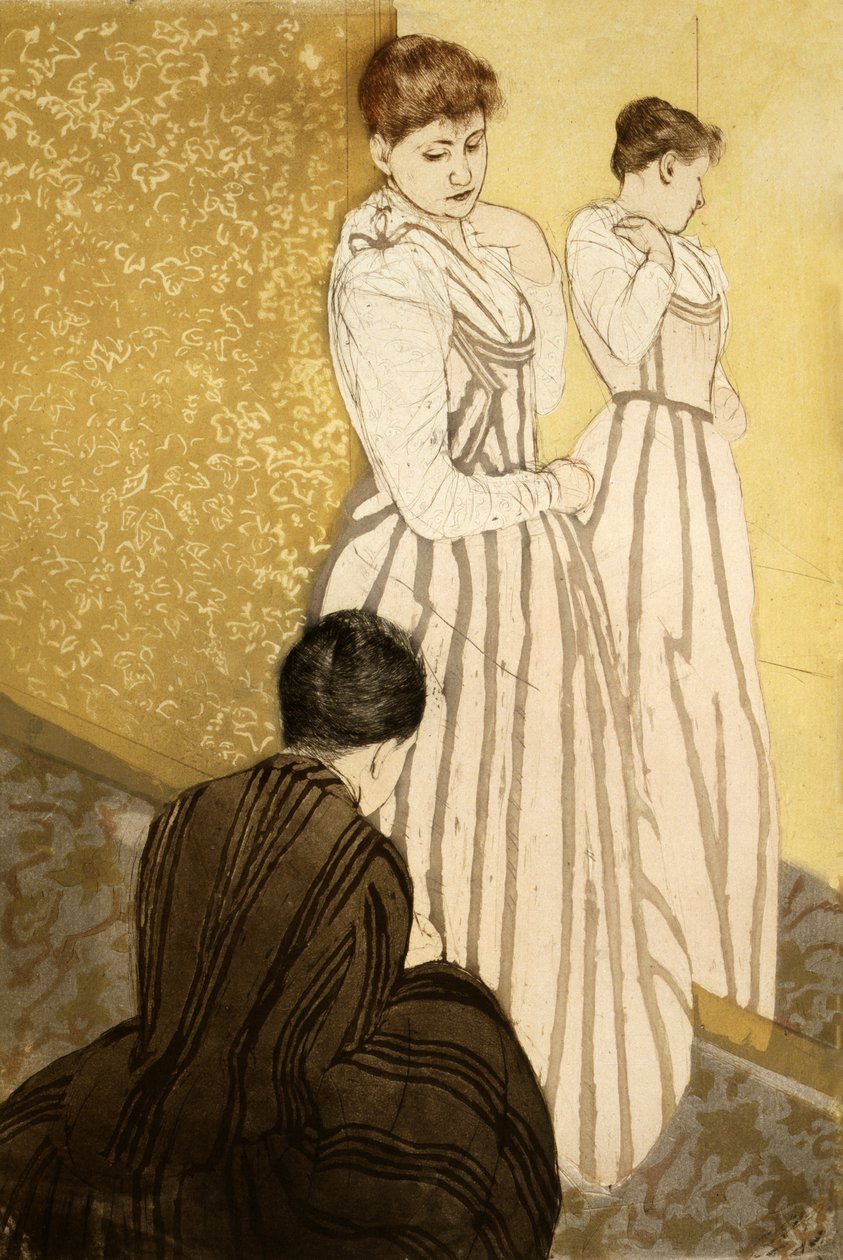 De pasvorm, uitgegeven 1891 door Mary Cassatt