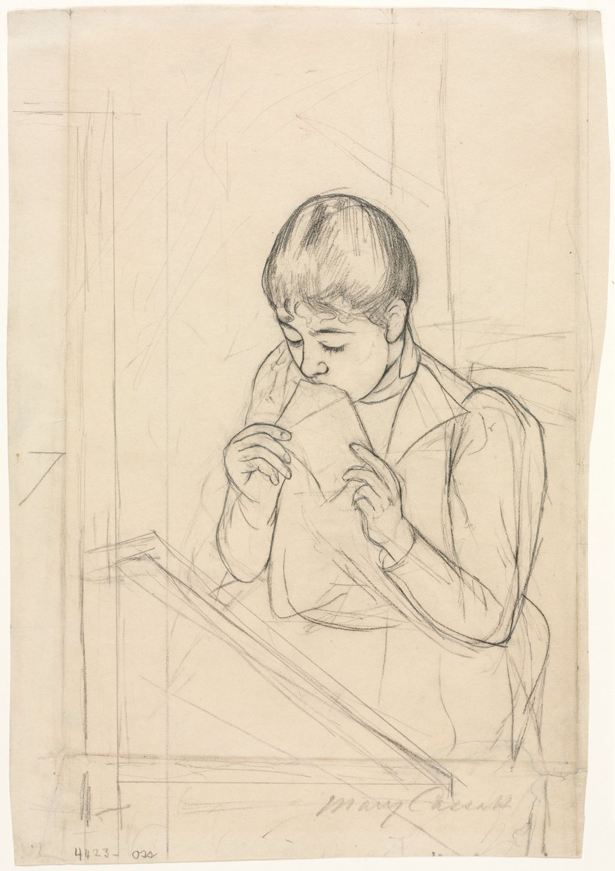 De Brief recto, De Brief verso, 1891 door Mary Cassatt
