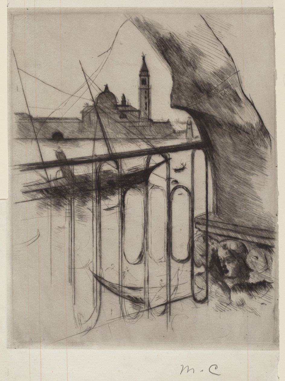 Uitzicht op Venetië, 1887 door Mary Cassatt