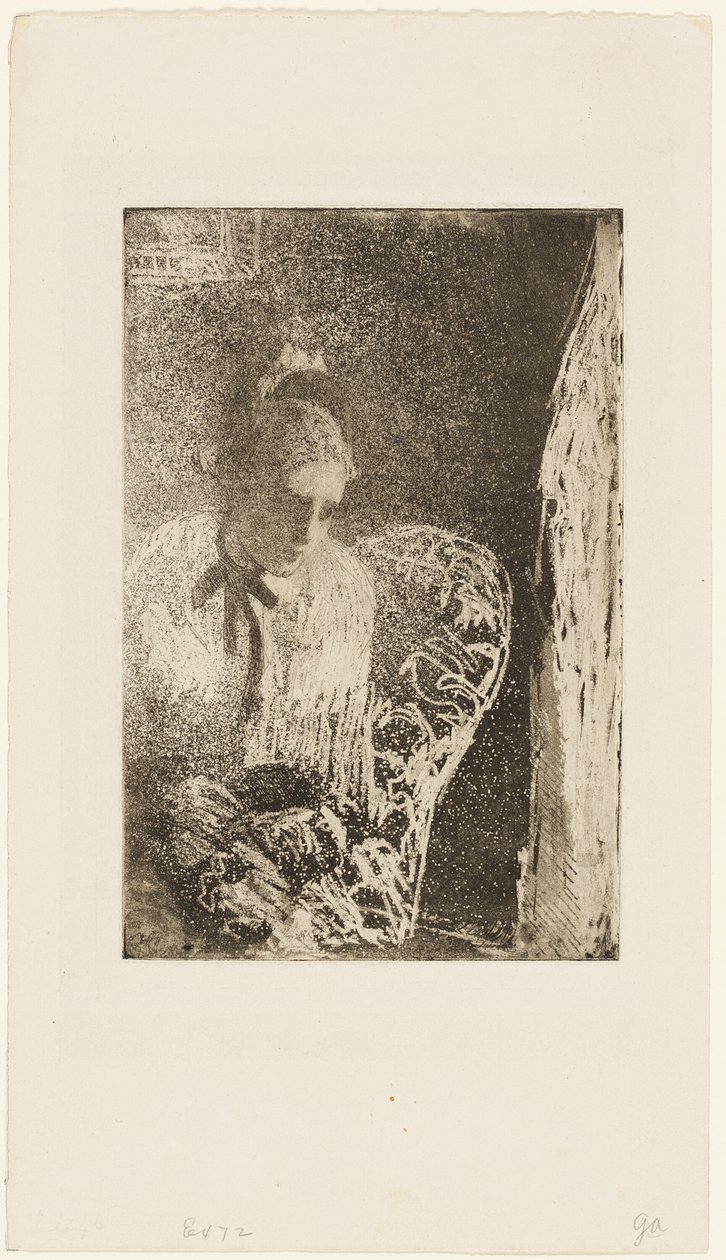 Wachten door Mary Cassatt