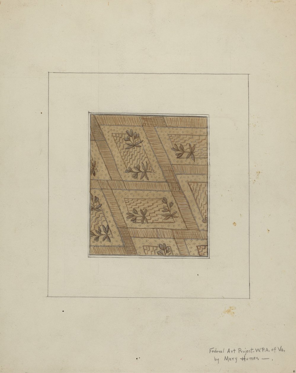 Materiaal van Jurk, ca. 1937 door Mary E Humes