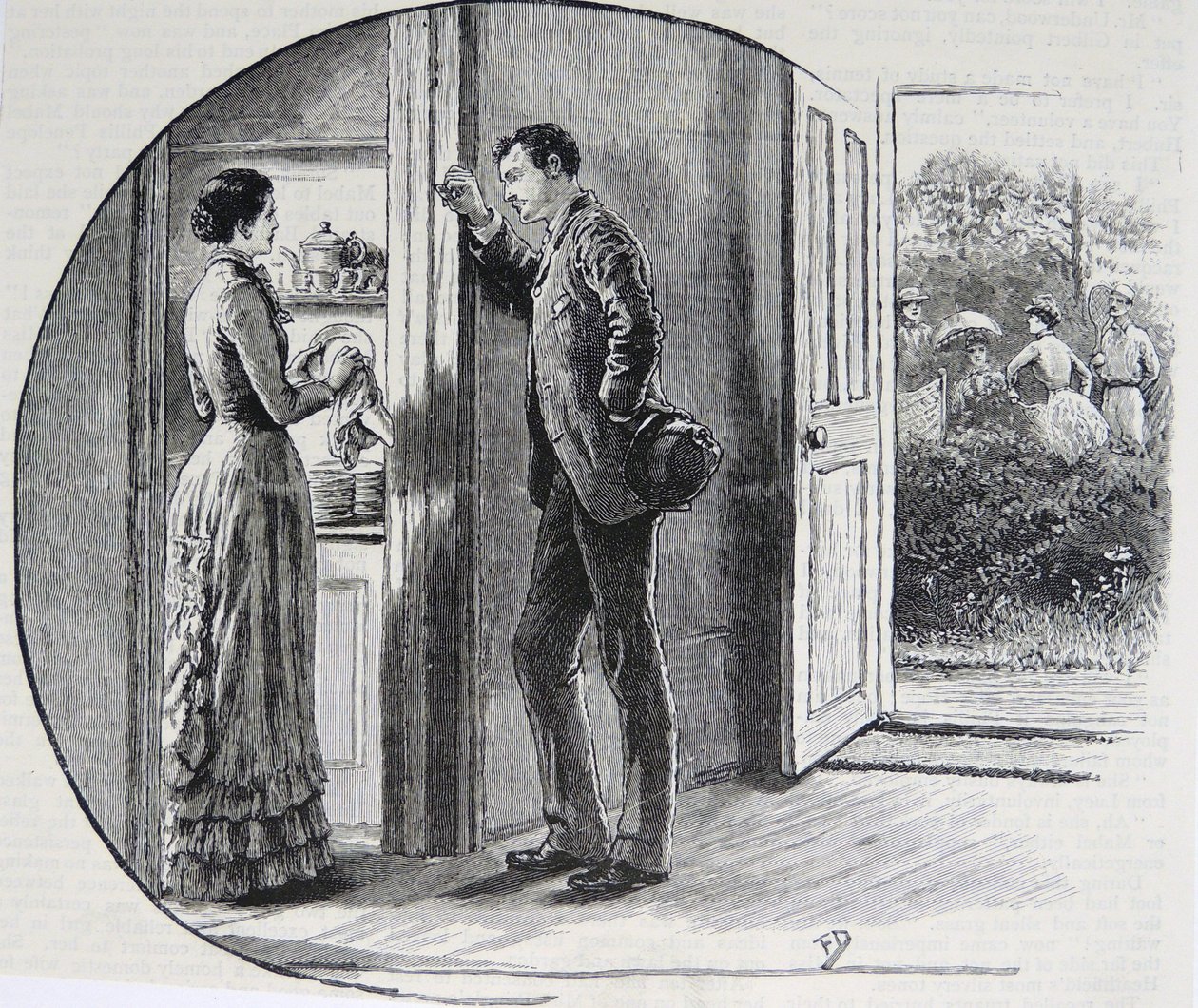 Illustratie van Huisvrouw door Mary Ellen Edwards