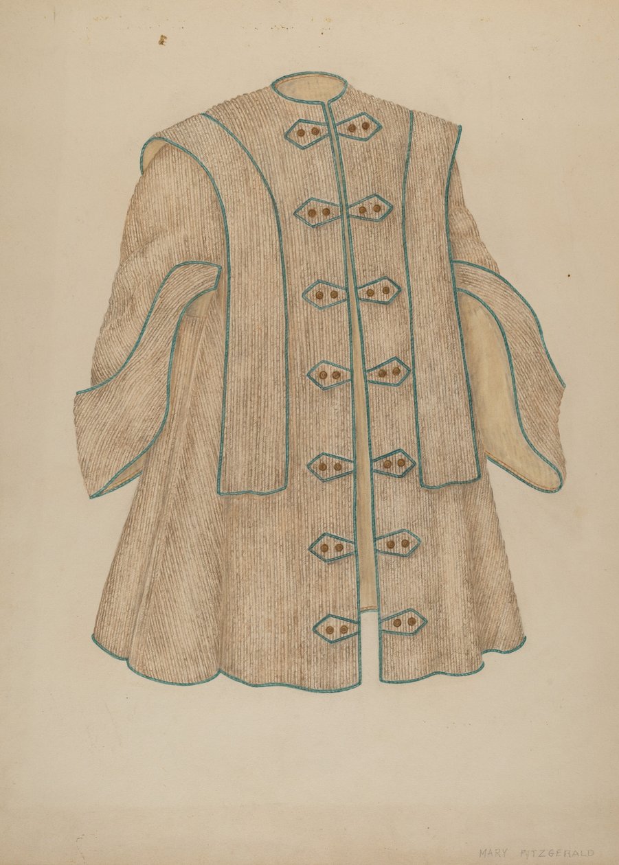 Avondmantel, ca. 1940 door Mary Fitzgerald