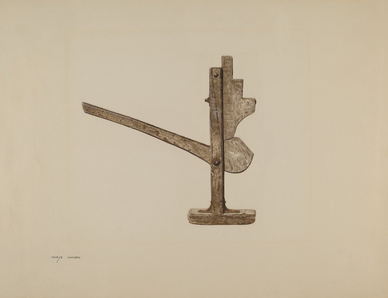 Wagenkrik, c. 1939 door Mary Hansen