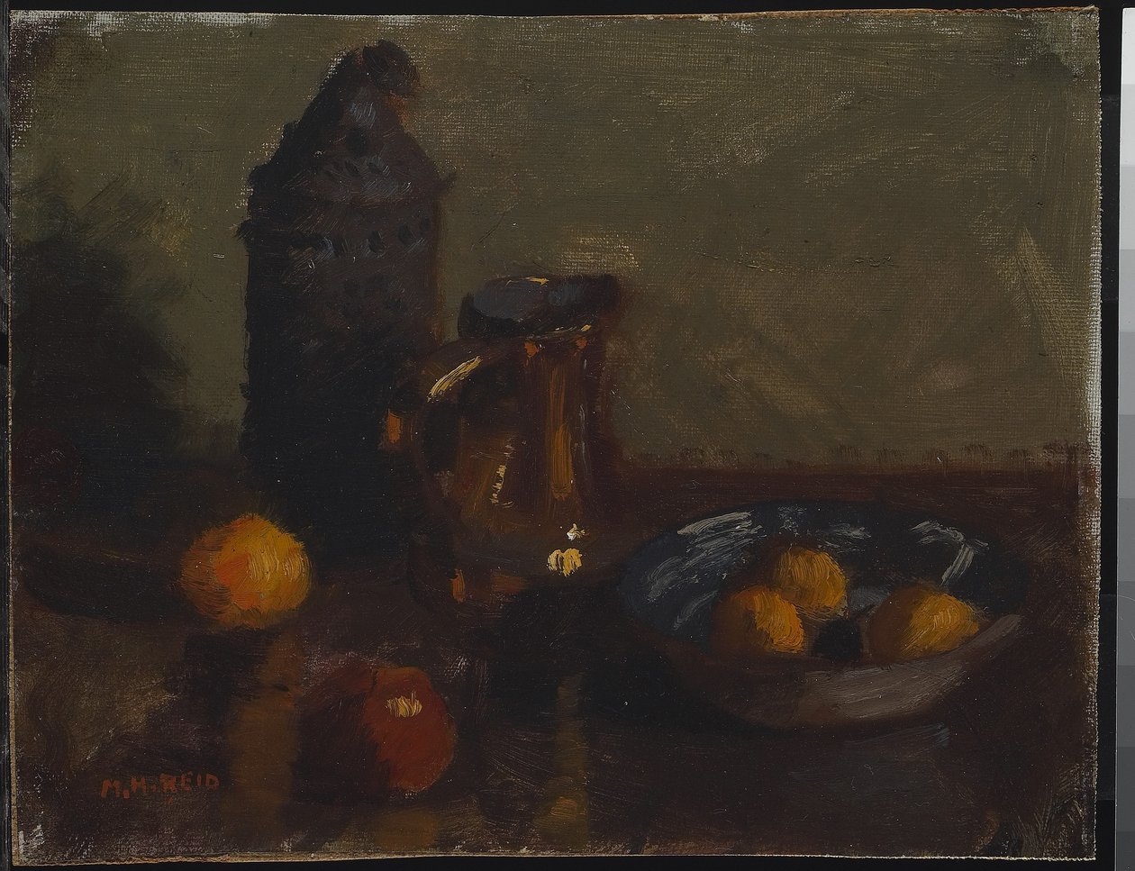 Stilleven met fruit door Mary Hiester Reid
