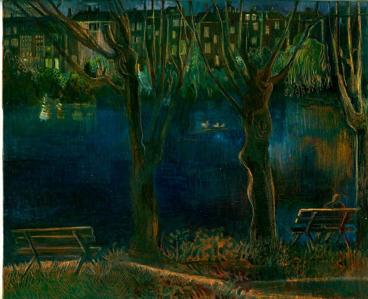 De vijver; South End Green door Mary Kuper