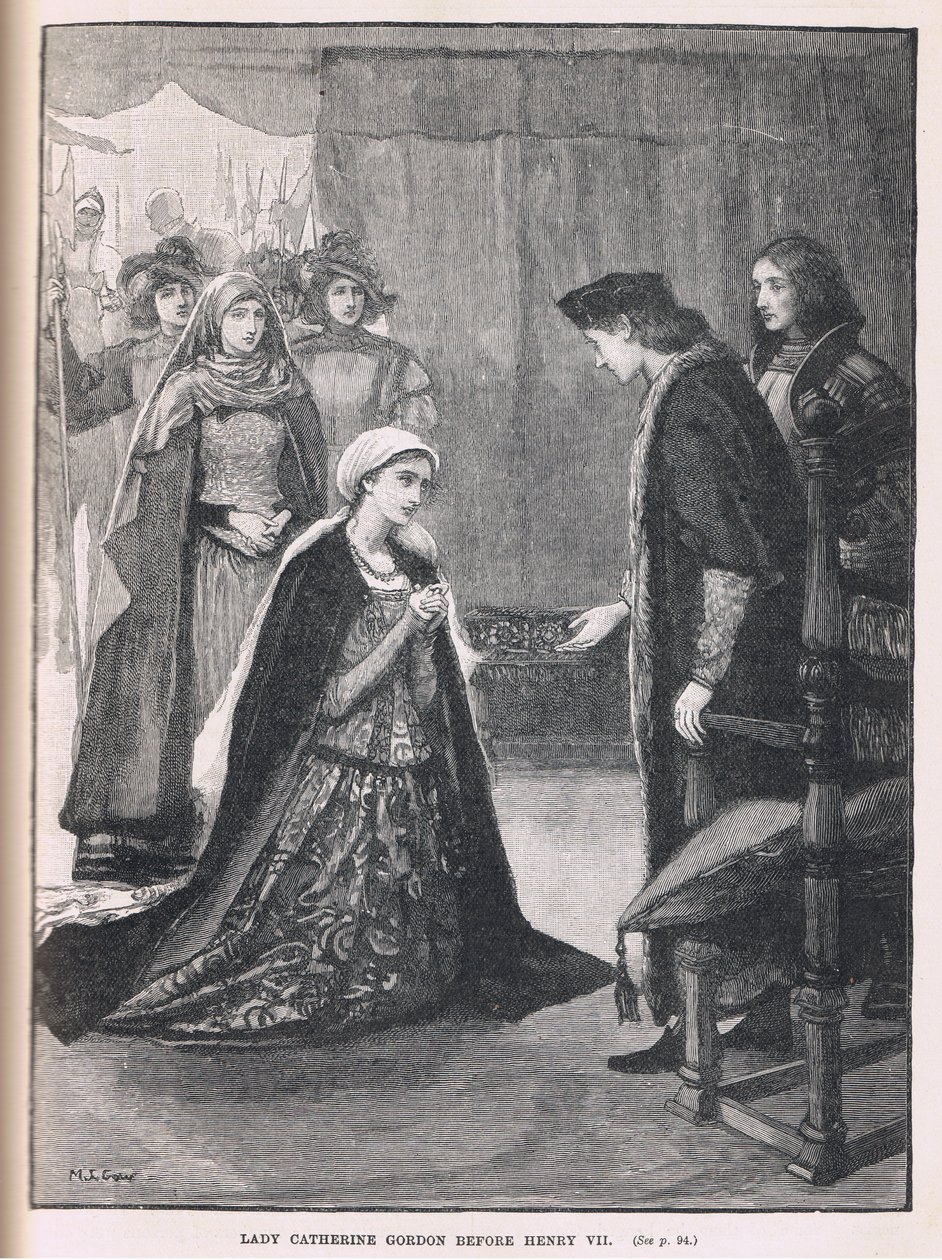 Lady Catherine Gordon voor Hendrik VII 1497 door Mary L. Gow