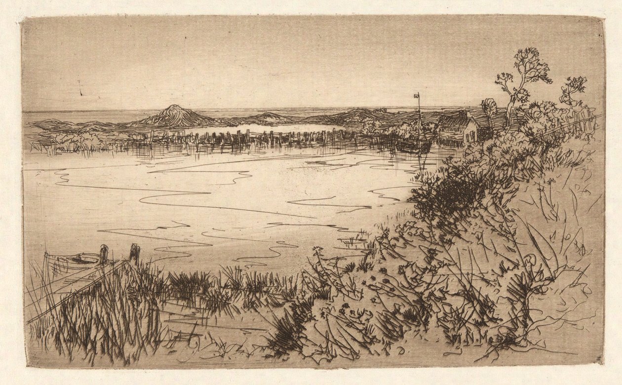 Rustige haven / Getijdenvijver door Mary Nimmo Moran