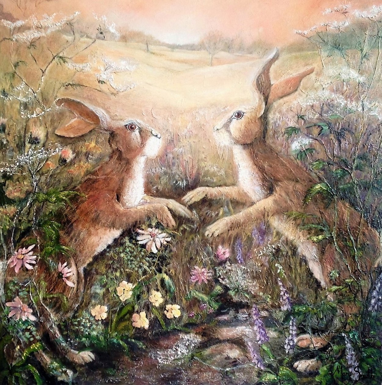 Hazen bij zonsopgang door Mary Smith