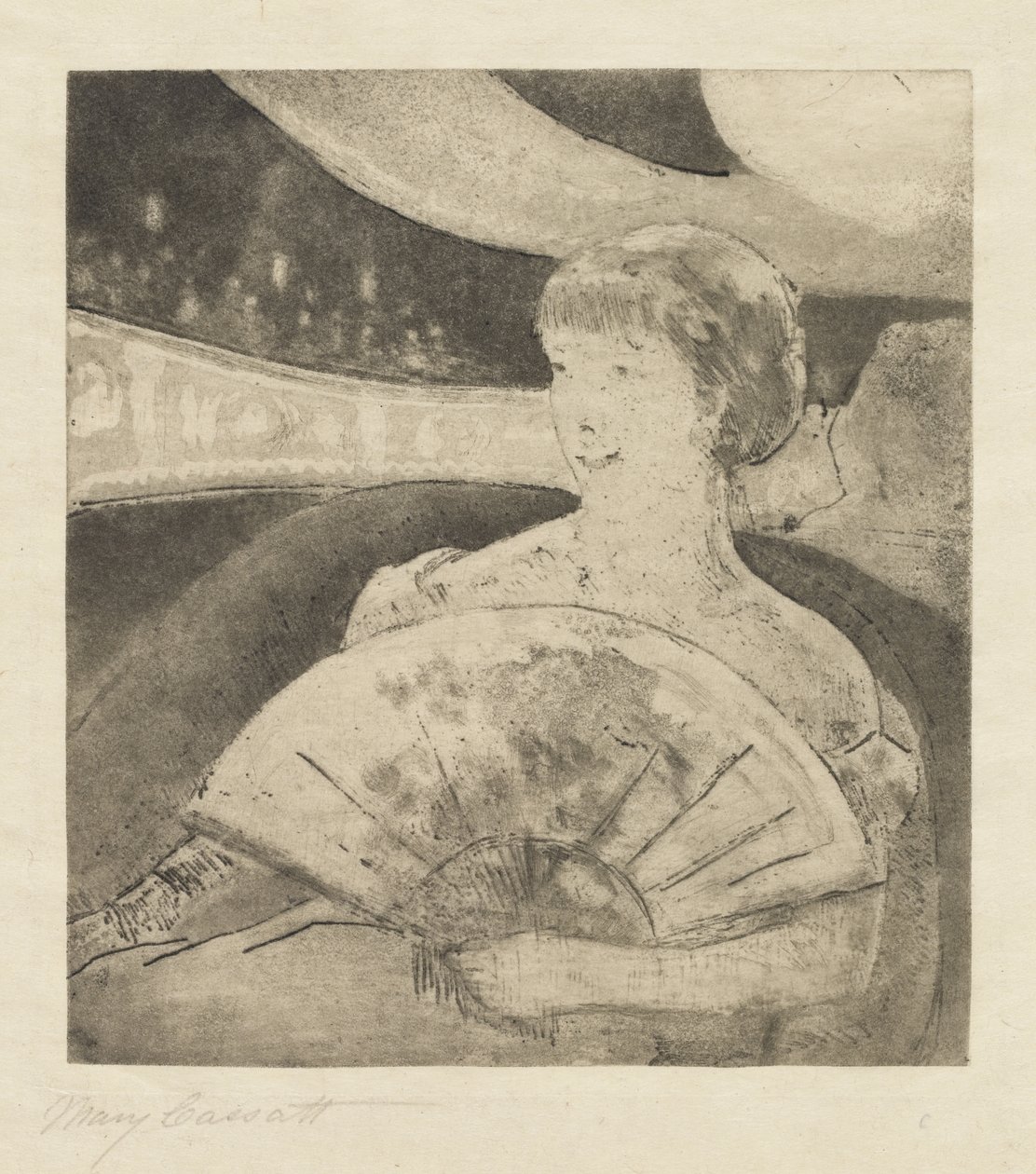 In de operabox door Mary Cassatt