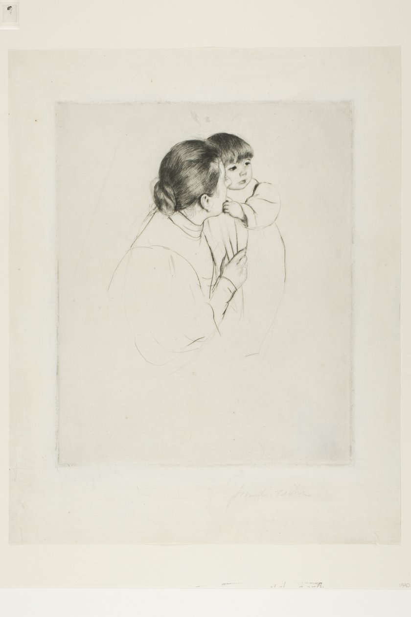 Boerenmoeder en kind, c.1895 door Mary Stevenson Cassatt