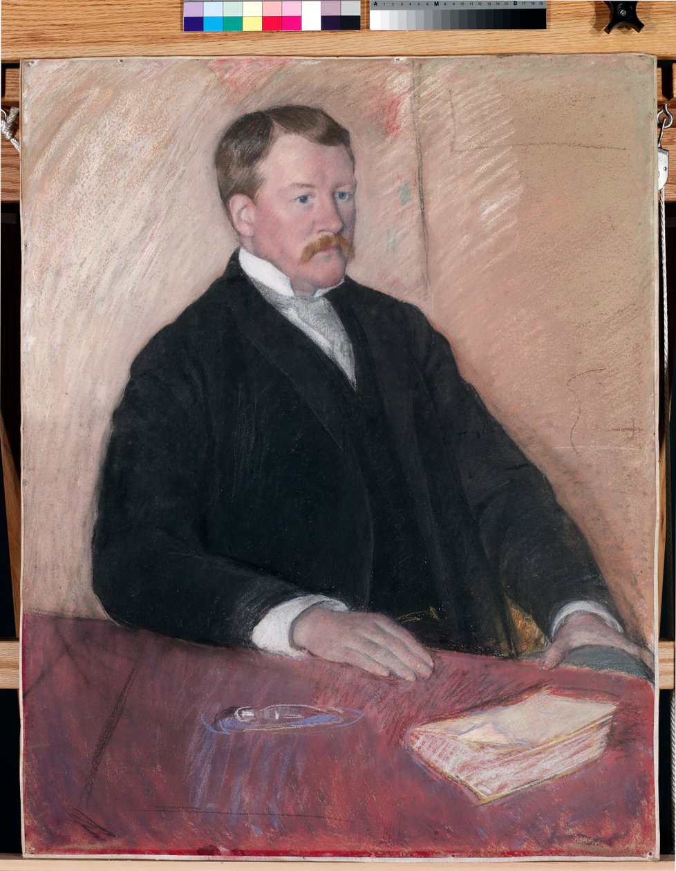Portret van Alexander J. Cassatt door Mary Stevenson Cassatt