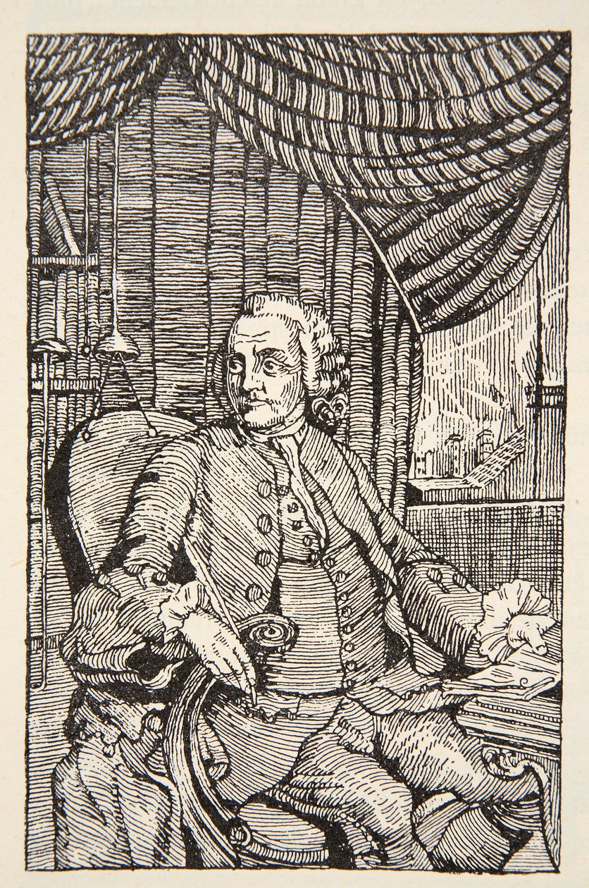 Franklin, kopie door Boris Mestchersky (d.1957) illustratie uit 
