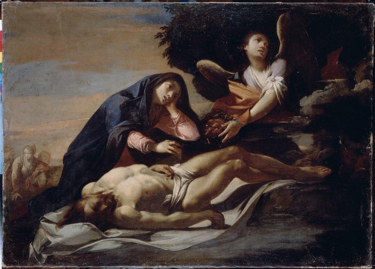 Rouw om het lichaam van Christus door Massimo Stanzione