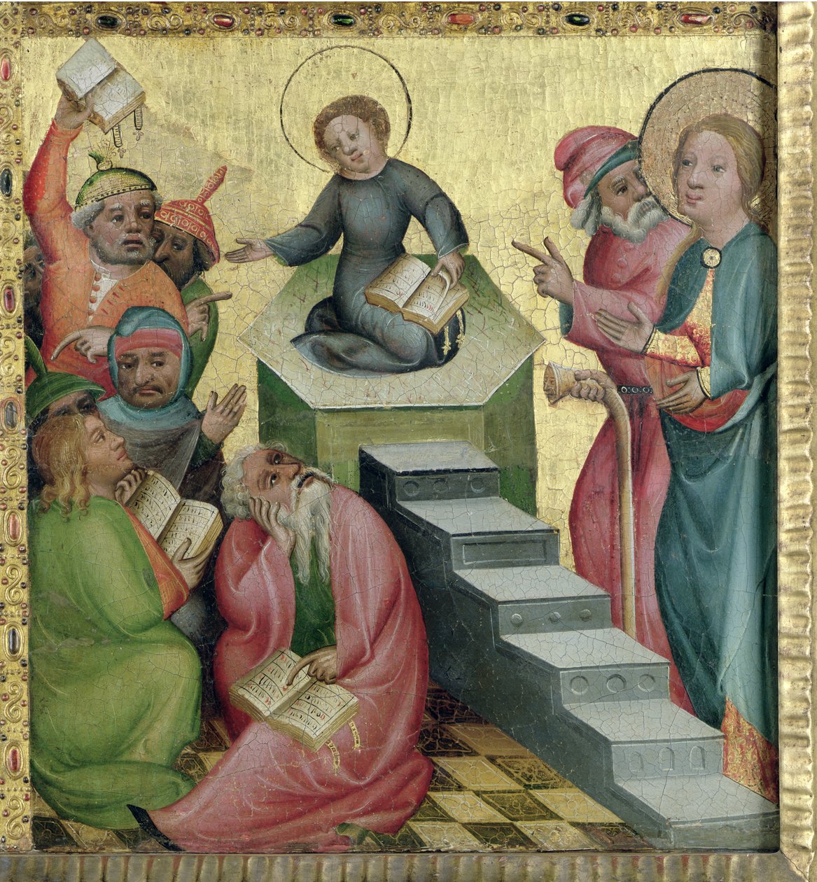 Dispuut met de doktoren, 140010 door Master Bertram of Minden