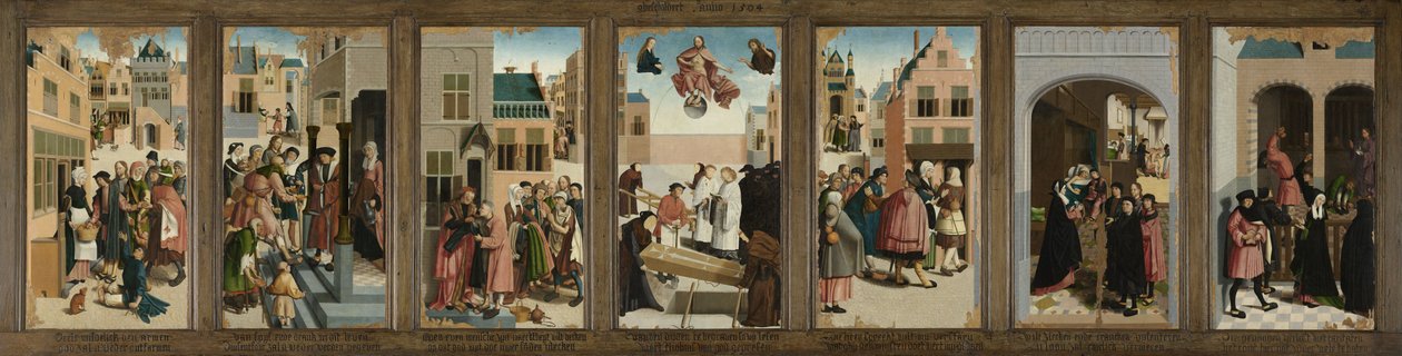 De Zeven Werken van Barmhartigheid, 1504 door Master of Alkmaar